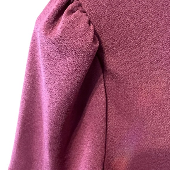 🟠Express Short Puff Sleeve Tee Mauve Medium - Picture 7 of 8